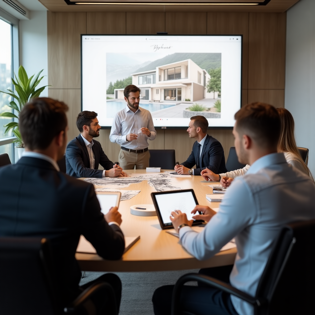 Equipo de Symmetric en reunión estratégica